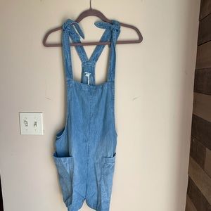 Aerie Denim Overalls